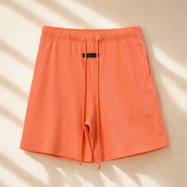 ESSENTIALS Fear of God 22SS 棉質抽繩短褲 
