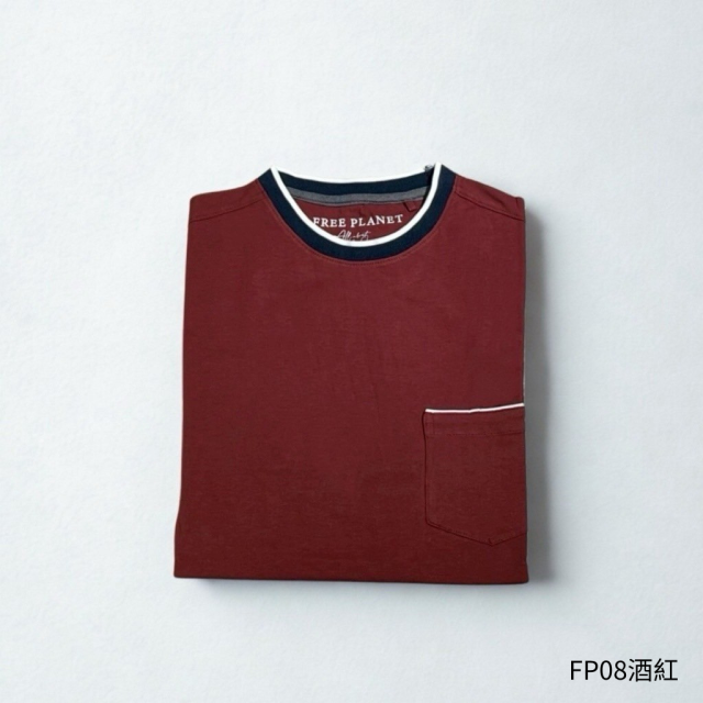 FREE PLANET 口袋短T