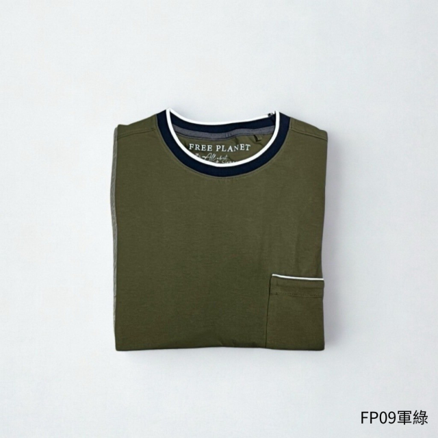 FREE PLANET 口袋短T