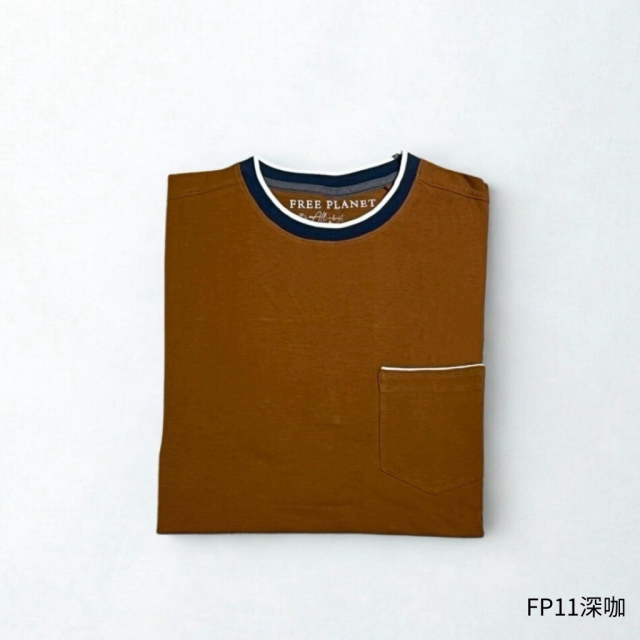 FREE PLANET 口袋短T
