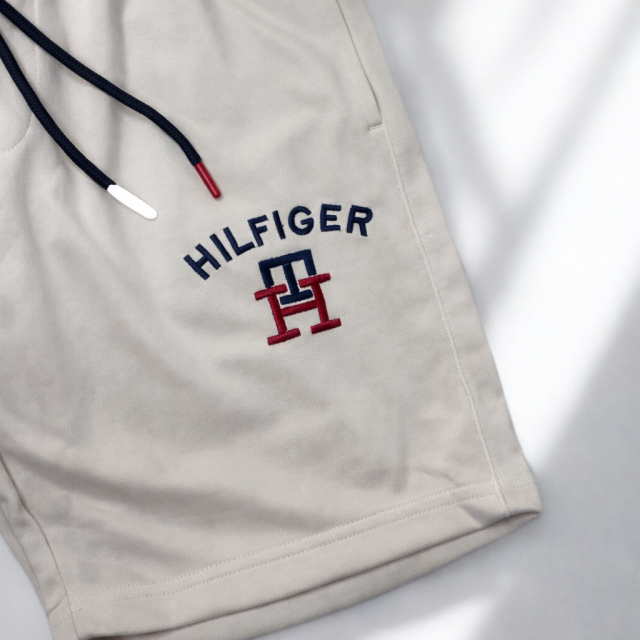 TOMMY HILFIGER 刺繡LOGO 棉質短褲