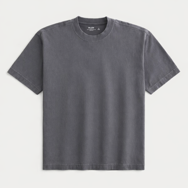 HOLLISTER Boxy Heavyweight 厚磅水洗短T