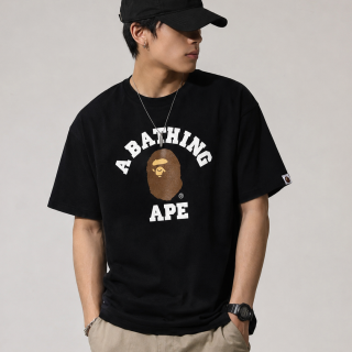 BAPE College Logo 短T｜A Bathing Ape 猿人頭T恤