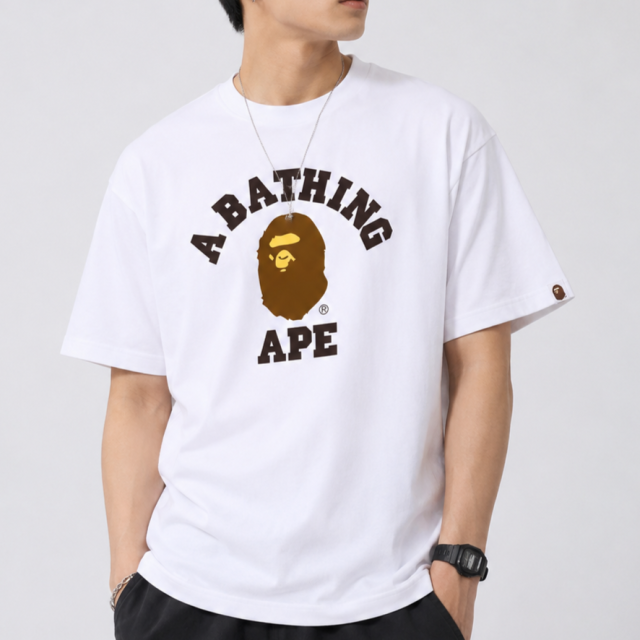 BAPE College Logo 短T｜A Bathing Ape 猿人頭T恤