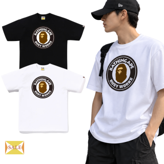 BAPE A BATHING APE BUSY WORKS 猿人頭圓形LOGO 短袖T恤
