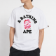 BAPE A BATHING APE 迷彩猿人頭短T