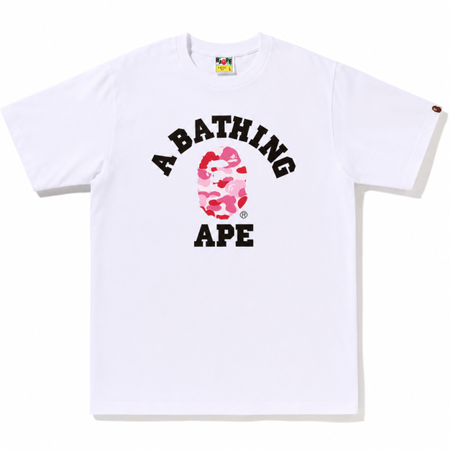 BAPE A BATHING APE 迷彩猿人頭短T