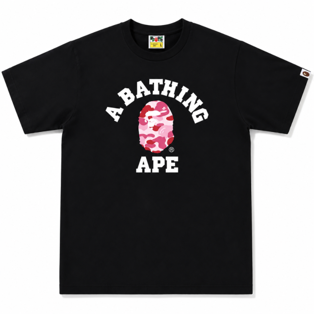 BAPE A BATHING APE 迷彩猿人頭短T