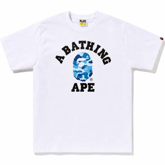 BAPE A BATHING APE 迷彩猿人頭短T