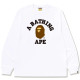 BAPE A Bathing Ape 猿人Logo 長袖T恤