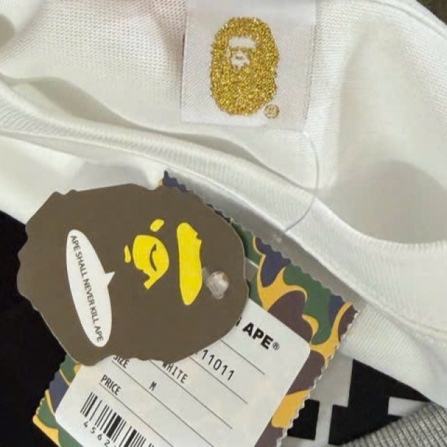 BAPE A Bathing Ape 猿人Logo 長袖T恤
