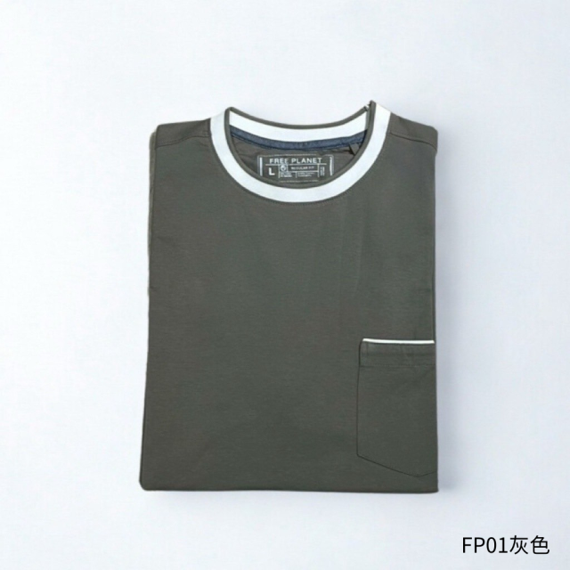 FREE PLANET 口袋短T