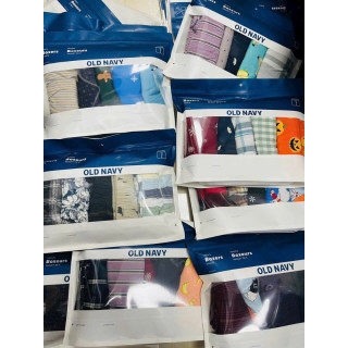 OLD NAVY 男士純棉平口內褲  (5入組) 隨機出貨