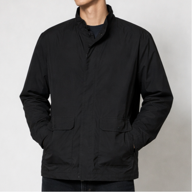 MASSIMO DUTTI無領風衣外套