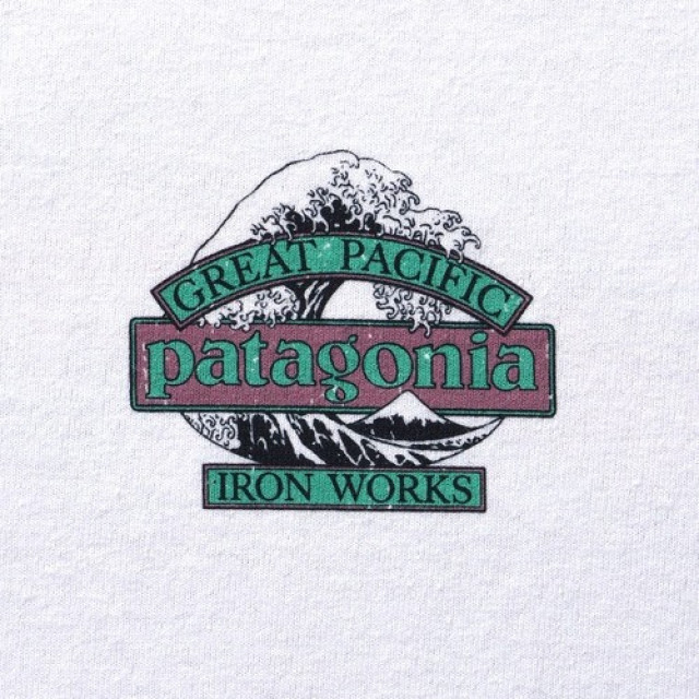 Patagonia Great Pacific Iron Works 浪花山脈 Logo 短T