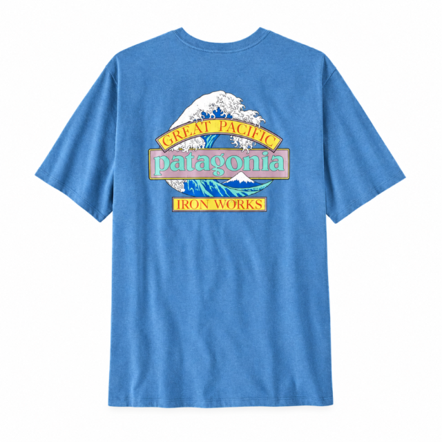 Patagonia Great Pacific Iron Works 浪花山脈 Logo 短T