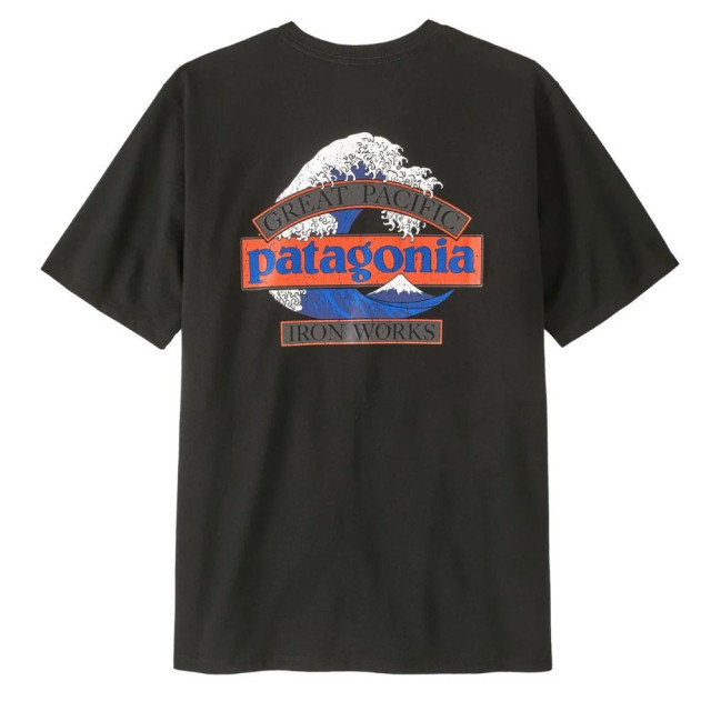 Patagonia Great Pacific Iron Works 浪花山脈 Logo 短T