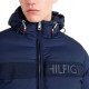 TOMMY HILFIGER 胸前大字LOGO連帽鋪棉外套
