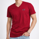 HOLLISTER  V領Logo小標短T