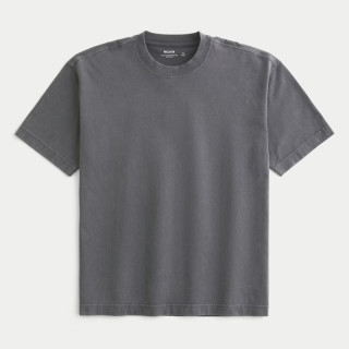 HOLLISTER Boxy Heavyweight 厚磅水洗短T