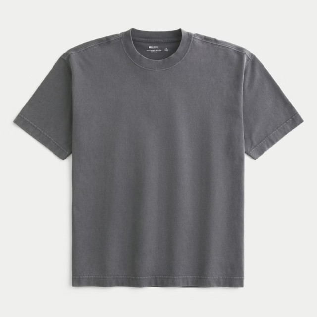 HOLLISTER Boxy Heavyweight 厚磅水洗短T