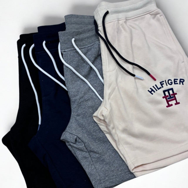 TOMMY HILFIGER 刺繡LOGO 棉質短褲