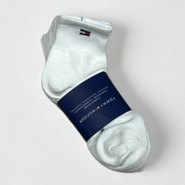 TOMMY HILFIGER 休閒素色船型襪 五雙組