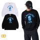BAPE A BATHING APE 長袖T 藍迷彩猿人頭LOGO
