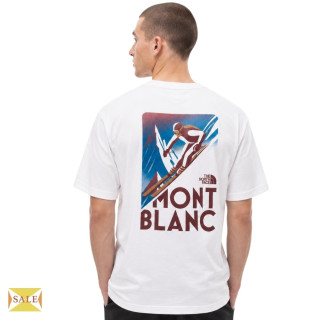 THE NORTH FACE 北臉 MONT BLANC白朗峰滑雪印花短T