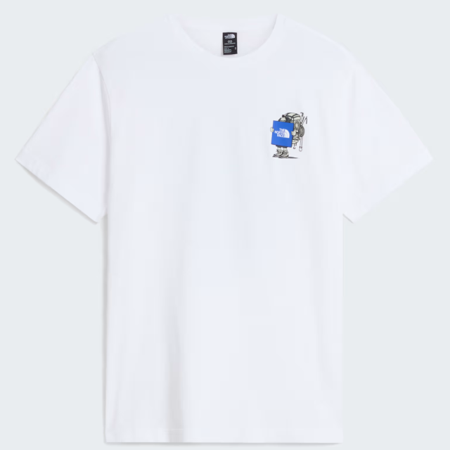 THE NORTH FACE 北臉 登山人 白色短T