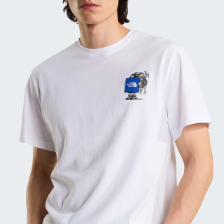 THE NORTH FACE 北臉 登山人 白色短T