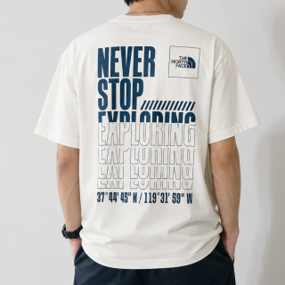 The North Face 北臉短T 經緯度  Never Stop Exploring