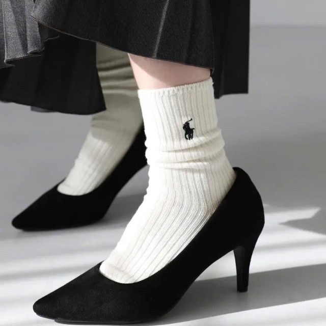 POLO刺繡小馬Logo 純棉踝襪 5雙入禮盒組