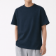 MUJI 無印良品 水洗粗織圓領短T