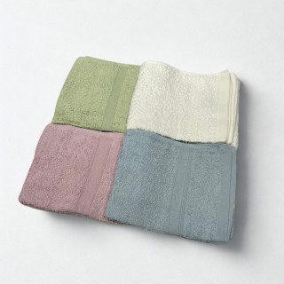 日系素色毛巾4入組