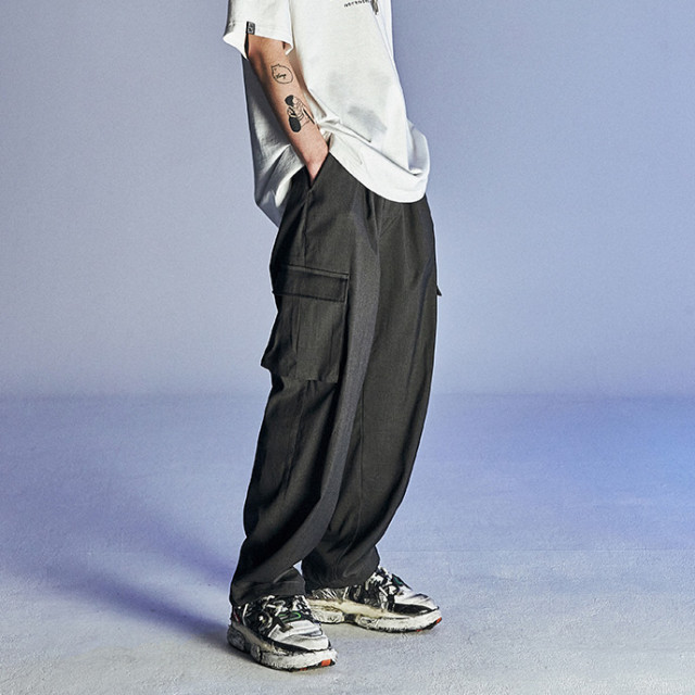 NOT4NER 韓系厚磅工裝長褲